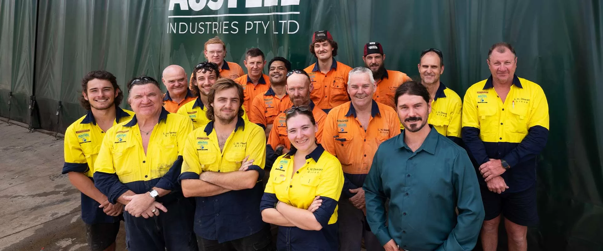 austeel team standing together